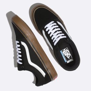 Vans Erkek Spor Ayakkabı Old Skool Pro Siyah/Beyaz | 10348-253